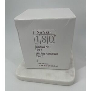 Nu Skin NuSkin 180 AHA Facial Peel & Neutralizer Anti-Aging 2-Steps Kit 18 Pads